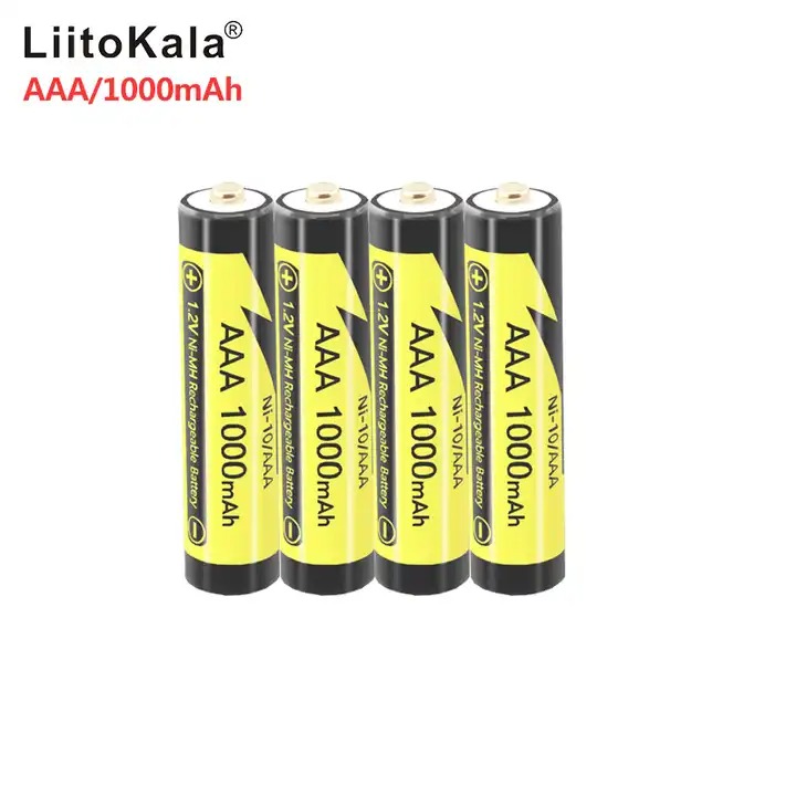 Picture of AAA 1000MAH/AA 1000MAH NiMH 1.2V Rechargeable Battery Suitable for Toys Mice,with 4PC AAA Battery