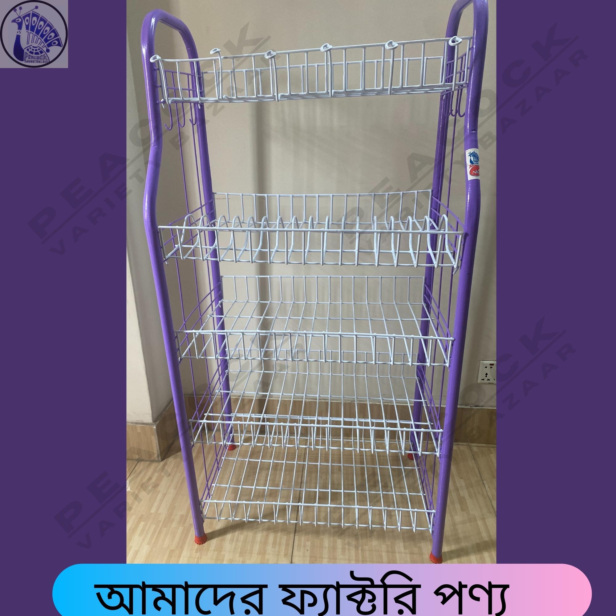 Picture of Large Metal Kitchen Rack Of 5 Shelves - Kitchen Rack - Organize Your Kitchen Efficiently With This 5-Shelf Metal Rack
