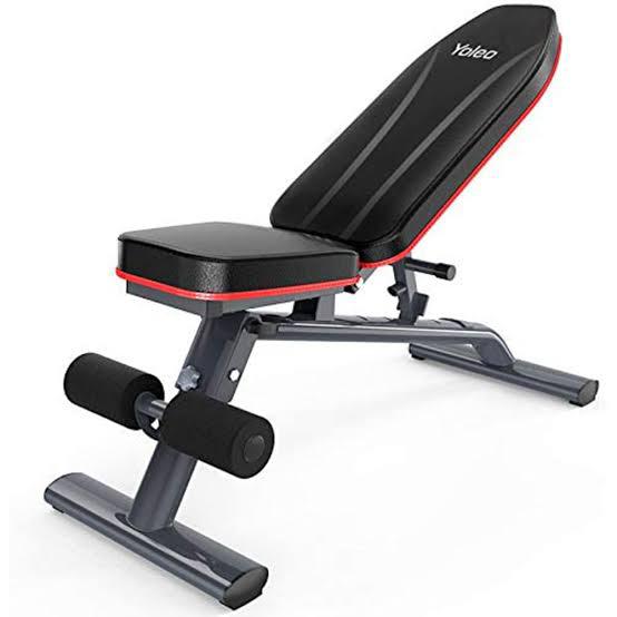 Picture of Yoleo Adjustable Weight Bench , Folding Training Bench, Fitness Bench, Incline Bench Press Bench for Full Body Workout - Sports & Fitness