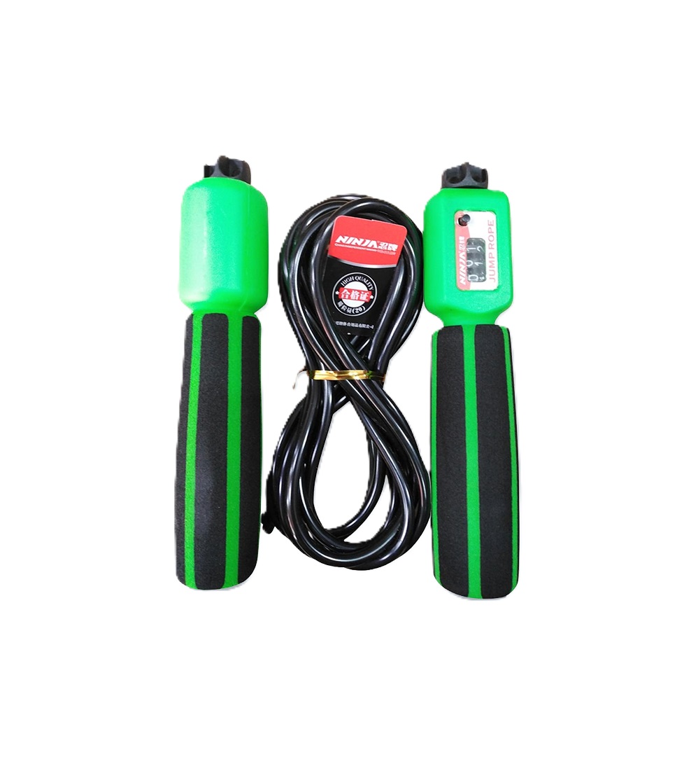 Picture of Ninja Counting Skipping Rope / Jump Rope Green Color - Sports & Fitness