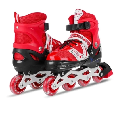 Picture of Inline roller skates shoes 1 Pair (34-37)- Red Color - Sports & Fitness