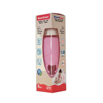 SmartCare-Borosilicate glass bottle with silicone sleeve (8oz)