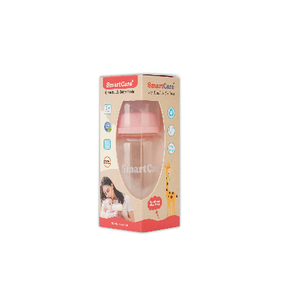 Smart Care Borosilicate Baby Feeding Bottle (120ml) Glass