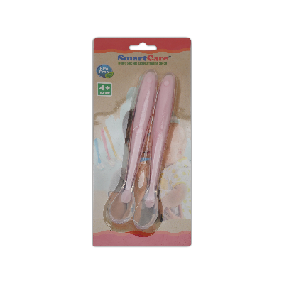 SmartCare - Soft Silicone spoon for baby (pink)