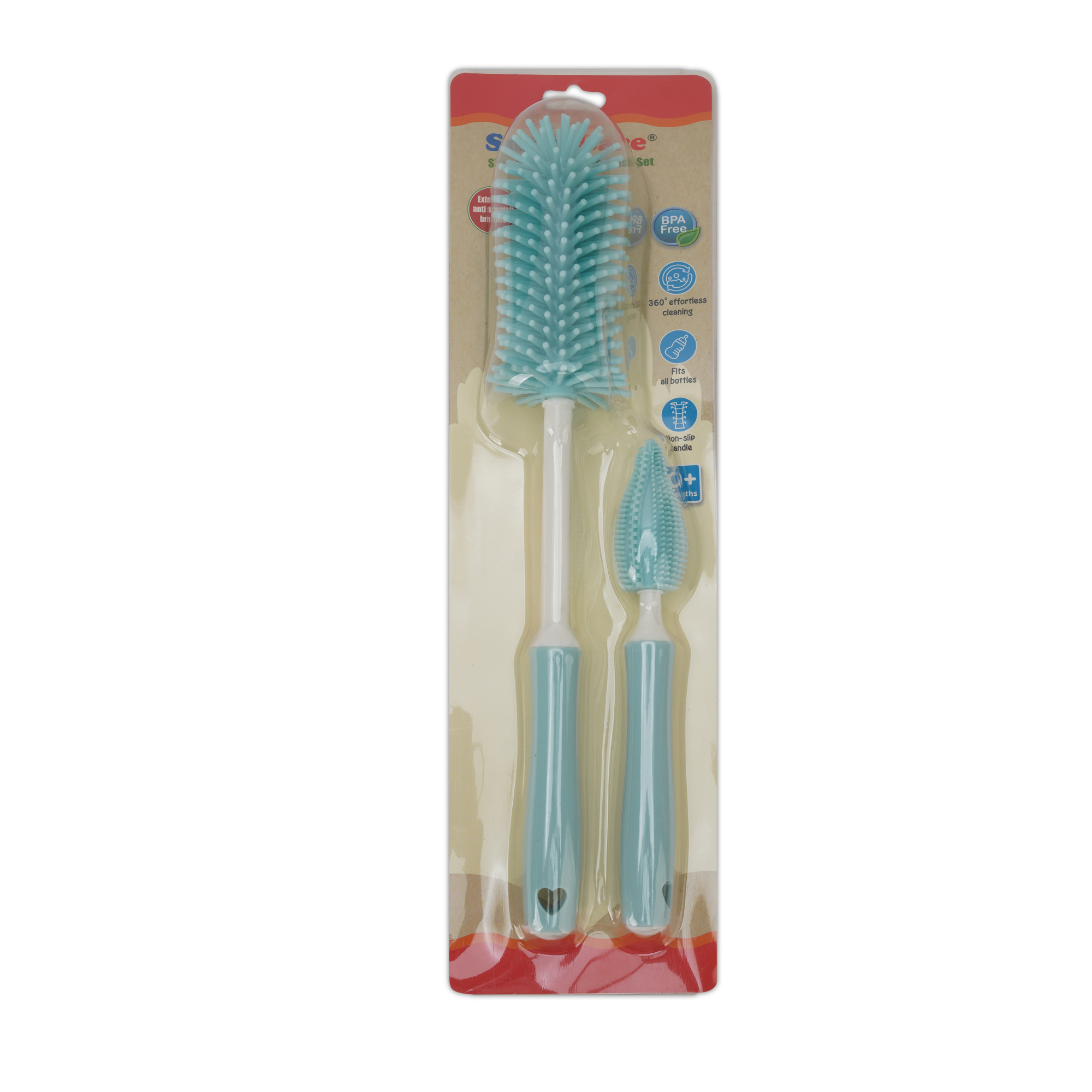 SmartCare - Silicone Bottle Brush Set for Baby