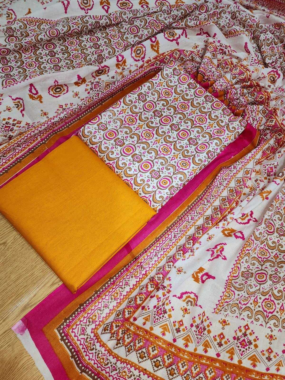 Picture of New quality full 3 pices kamiz febrics women fashion dresd