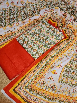 Picture of New quality full 3 pices kamiz febrics women fashion dresd