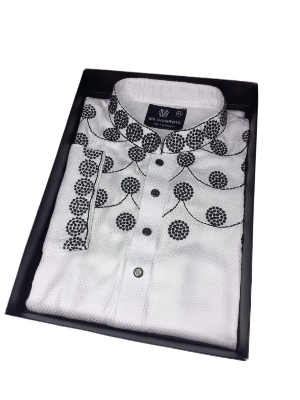 Picture of premium quality embroidery Panjabi made of organic cotton