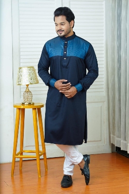 Picture of New man's exclusive design for panjabi semi long