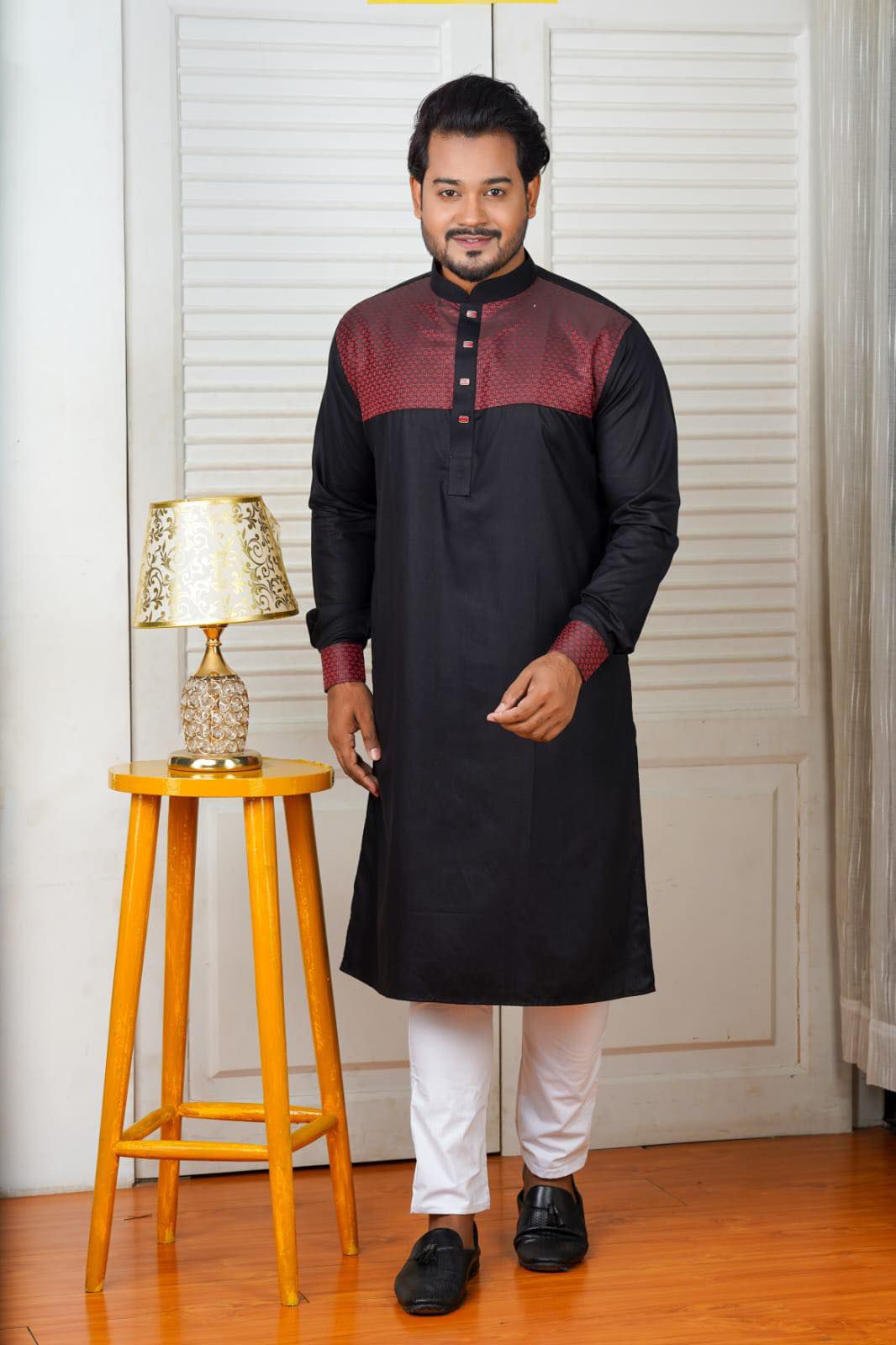 Picture of New man's exclusive design for panjabi semi long