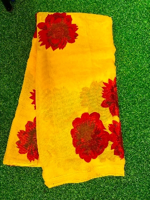 Picture of New Georgette parle lesce sari Print Saree for women