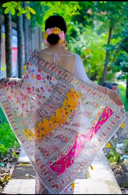 Picture of Tangail Half Silk jamdani Saree for women/ saree