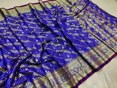 Picture of New Soft Silk katan Saree for women Defferent colour