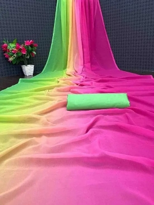 Picture of Georgette priented Febrice Saree for Women with blouse