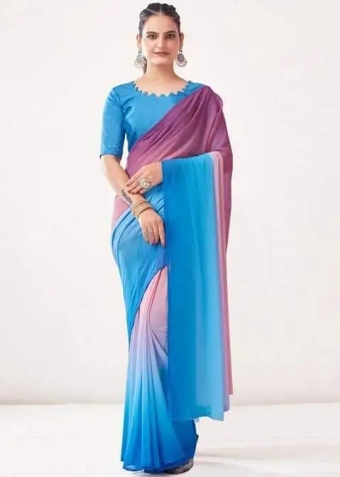 Picture of Georgette priented Febrice Saree for Women with blouse