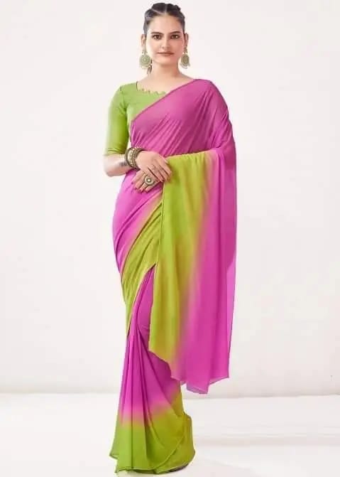 Picture of Georgette priented Febrice Saree for Women with blouse
