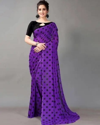 Picture of Georgetta  sari girl for women with blouse /Saree