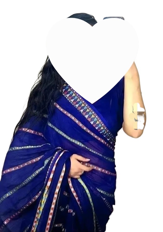 Picture of Saree pure cotton nokshe pair saree for women/saree