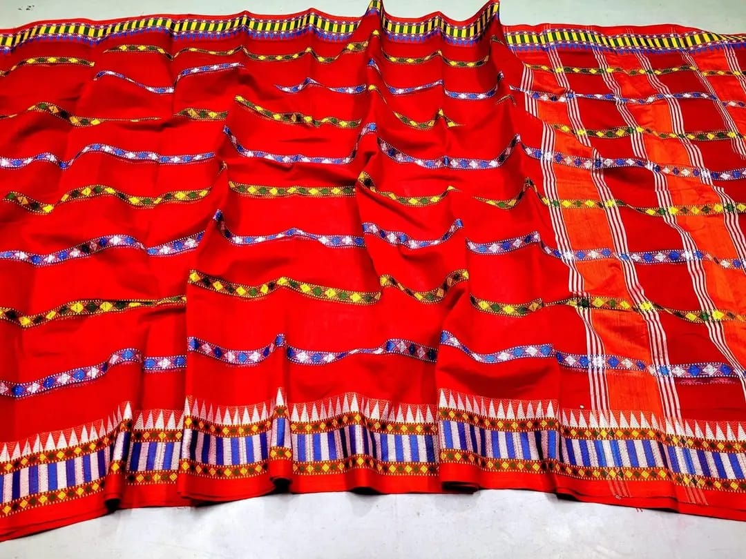 Picture of Saree pure cotton nokshe pair saree for women/saree