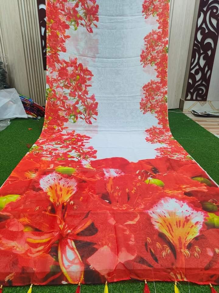 Picture of Women chandini silk digital  print saree for women