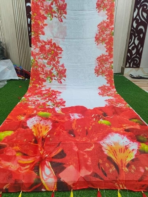 Picture of Women chandini silk digital  print saree for women