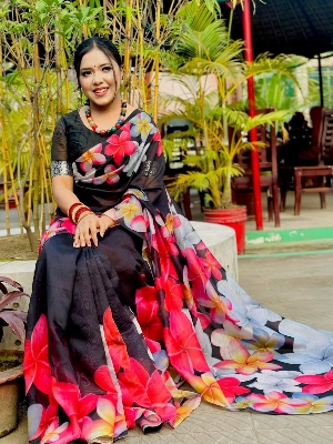 Picture of Tangail exclusive chandini digital print saree for women
