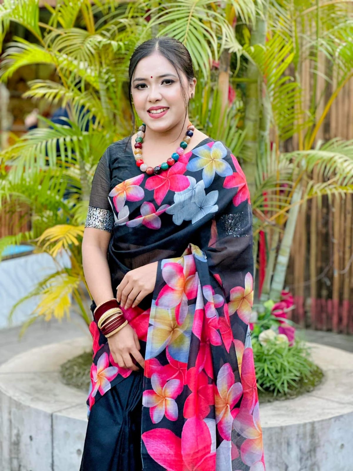 Picture of Tangail exclusive chandini digital print saree for women