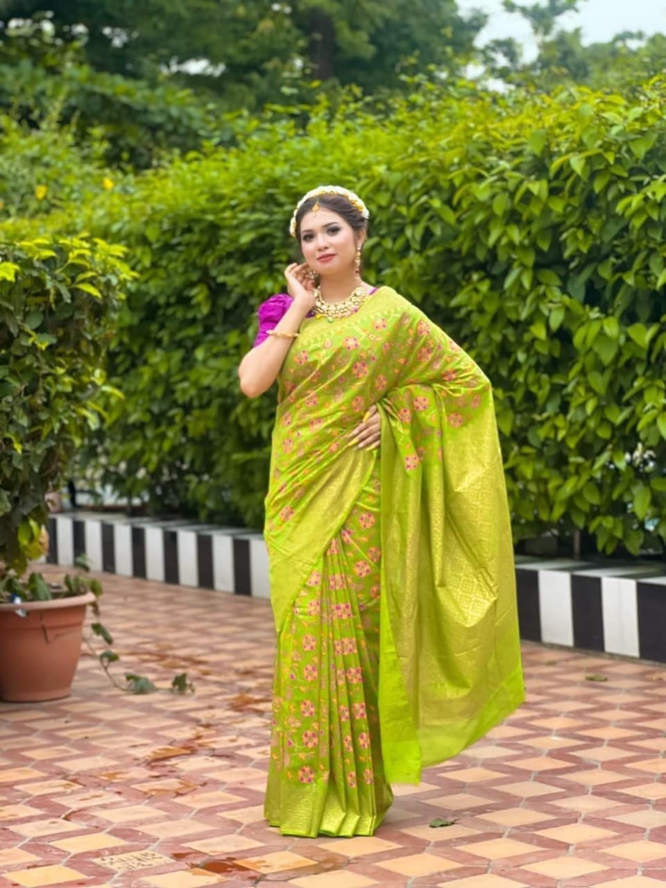 Picture of Half Silk Saree for Women Perfect for All Seasons and Occasions - Ideal for Casual Wear