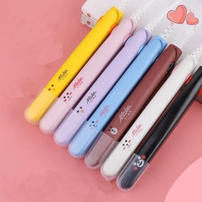 Picture of Mini Hair Straightener Clipboard Small Power Plug Curling Hair Straight Hair Girls Air Bangs Portable Hair Straightener