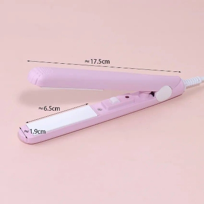 Picture of Mini Hair Straightener Clipboard Small Power Plug Curling Hair Straight Hair Girls Air Bangs Portable Hair Straightener