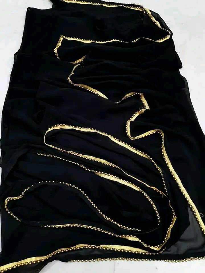 Picture of Soft Weightless Georgette Saree- 12 Haat Length - Suitable for Parties or Casual