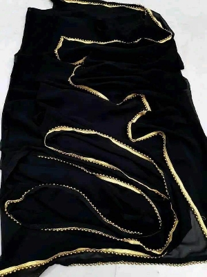 Picture of Soft Weightless Georgette Saree- 12 Haat Length - Suitable for Parties or Casual