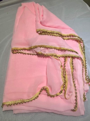 Picture of Soft Weightless Georgette Saree- 12 Haat Length - Suitable for Parties or Casual