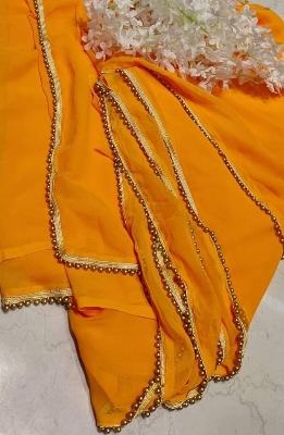 Picture of Soft Weightless Georgette Saree- 12 Haat Length - Suitable for Parties or Casual