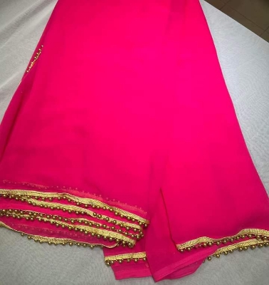 Picture of Soft Weightless Georgette Saree- 12 Haat Length  Suitable for Parties or Casual