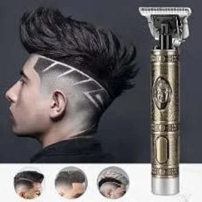 Picture of T9 Vintage USB Rechargeable Hair Trimmer Electric Hair Clipper Haircut Machine For Men m