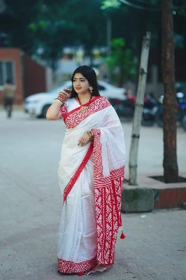 Picture of Fashionable Half Silk Saree for Women - Embrace Elegance for All Occasions - Suitable for All Seasons
