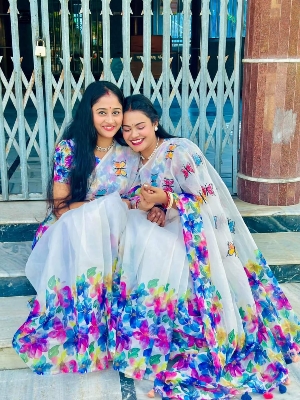Picture of Fashionable Half Silk Saree for Women - Embrace Elegance for All Occasions - Suitable for All Seasons