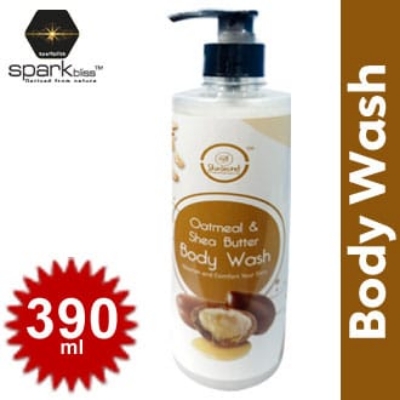 Picture of Skin Secret & Skincare Shower Gel/ Body Wash Oatmeal & Shea Butter Nourish and Comfort Your Skin & Long Lasting Moisture & Absolute relax Health refreshment used for Both Male/ Female - 390ml