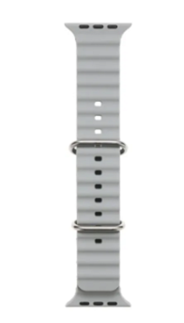Picture of Ocean Band Compatible with for Apple Watch Band 42mm 44mm 45mm 49mm for Women Men, Adjustable Loop Silicone Waterproof Sport Strap for iWatch Series Ultra/8/7/6/5/4/3 ( only belt )