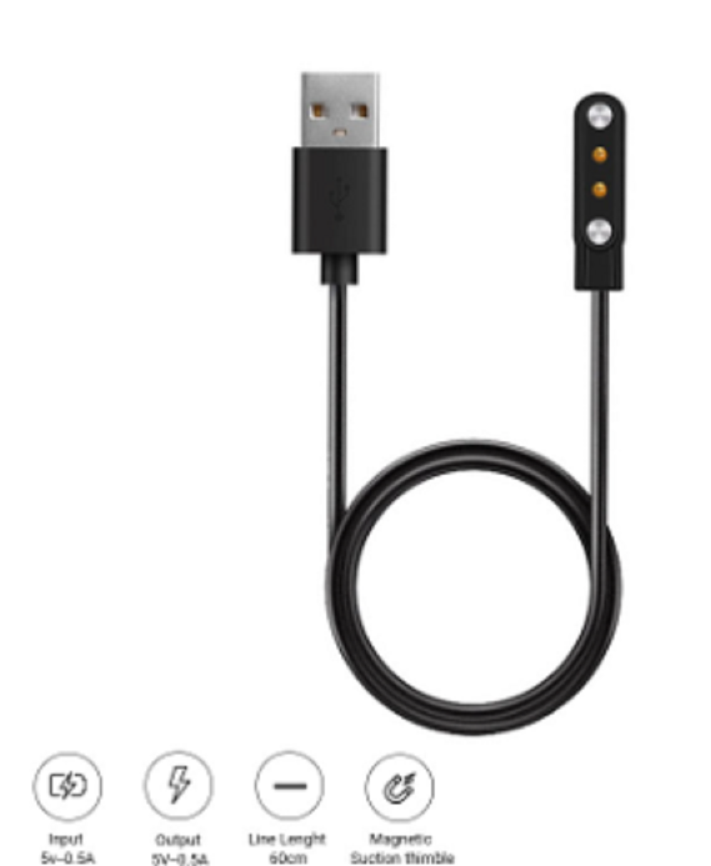 Picture of Haylou Solar LS02 Magnetic Charging Cable High Quality USB Charger Cable USB Charging Cable Dock Bracelet Charger for Haylou Solar LS02 Smart Watch