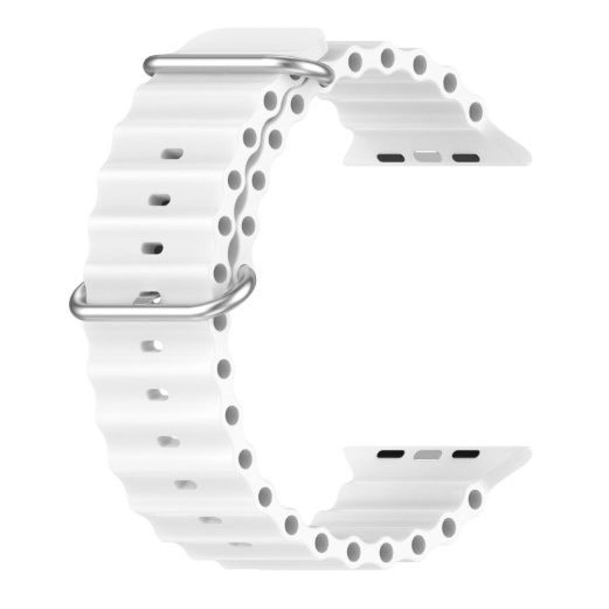 Picture of 49mm Ocean Silicone Watch Band For i Watch Ultra/Series 3,4,5,6,7,8 (42mm,44mm,45mm) Strap.