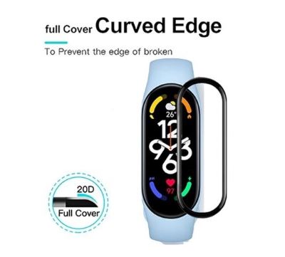 Picture of Mi Band 7 screen protector / band 7 Tempered Glass For Full Curved Screen 3D Soft Glass Protective Film