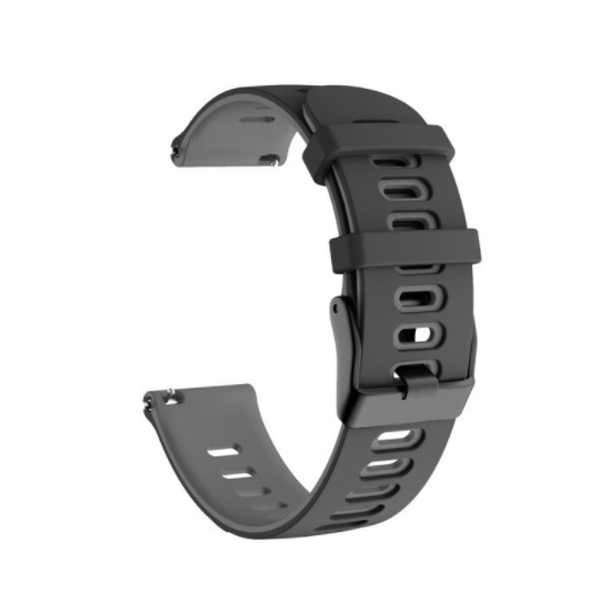 Picture of 22mm Width Double Colors WatchBand Wrist Band Skin Silicone Watch Strap.
