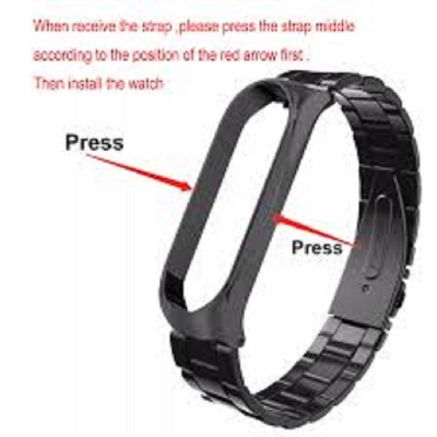 Picture of Strap for Xiaomi Mi Band 5 Bracelet  Metal Wrist Strap