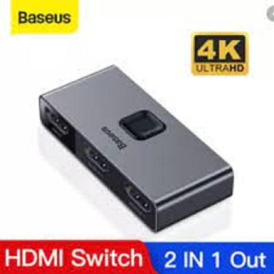 Picture of Baseus 4K 60Hz HDMI Splitter 2 Ports Bi-Direction HDMI Switcher 1x2 / 2x1 Adapter 2 in 1 out Converter HDMI Switch For PS4 TV BOX
