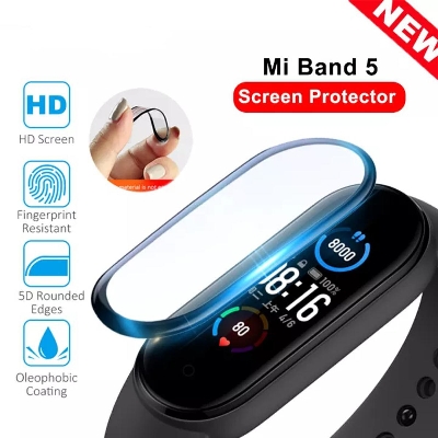 Picture of Band 5 Screen Protector Soft TPU film Protective Film / xiaomi_Mi_band 5 Film Full Cover Protective Glass Protection Case / band 5 tempered glass