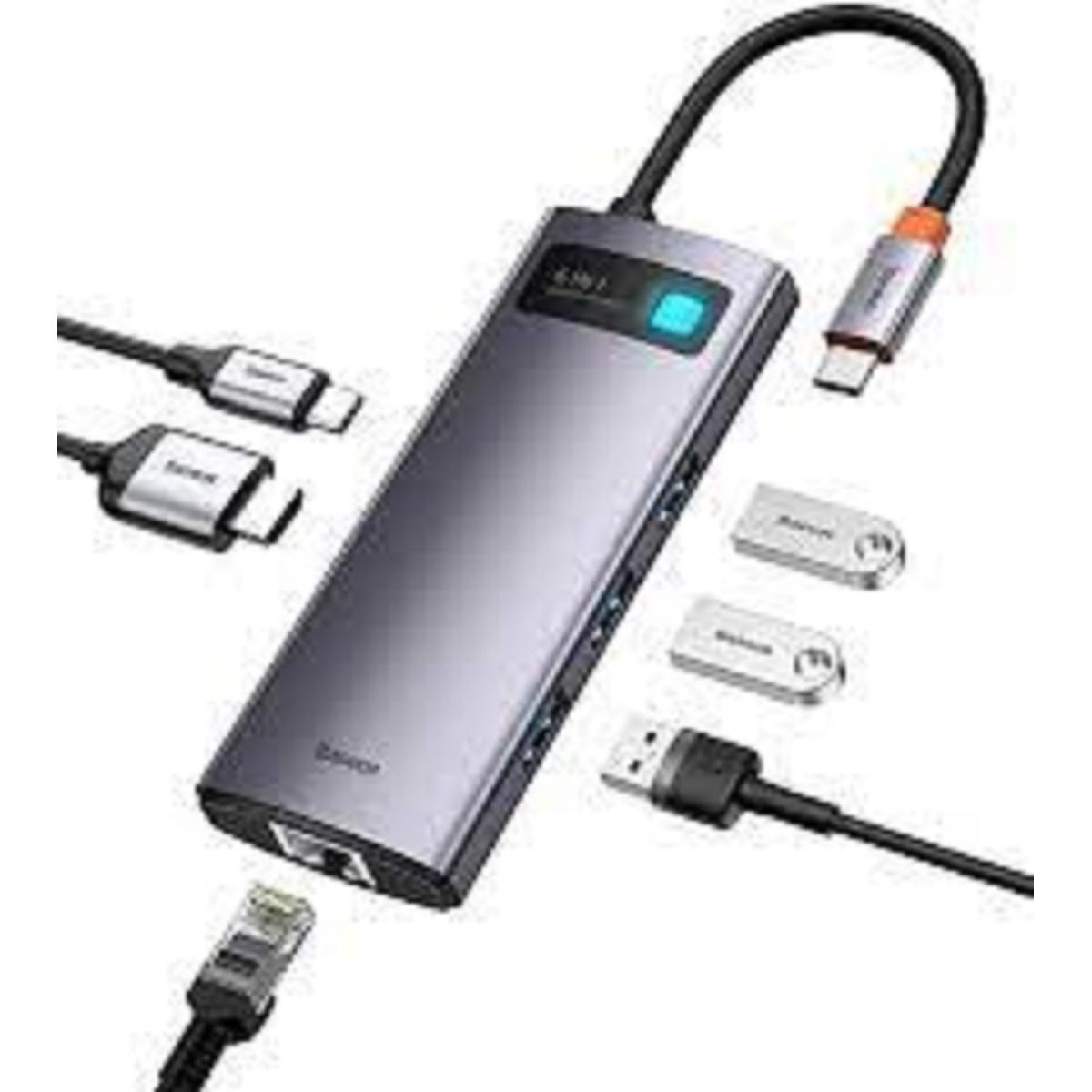 Picture of Baseus Metal Gleam Series 6-in-1 Multifunctional Type-C HUB Docking Station