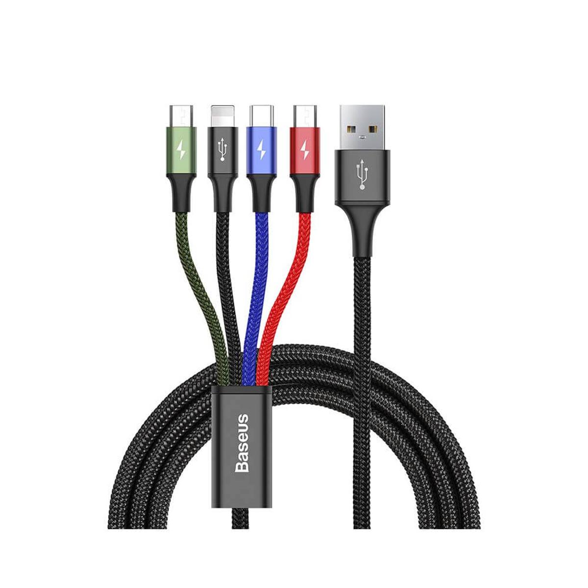 Picture of Baseus Rapid Series 4-in-1 Data And Charging Cable - 1.2m - Black
