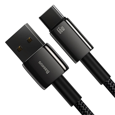 Picture of Baseus Tungsten Gold Fast Charging Color Data Cable USB to Type-C 66W 6A